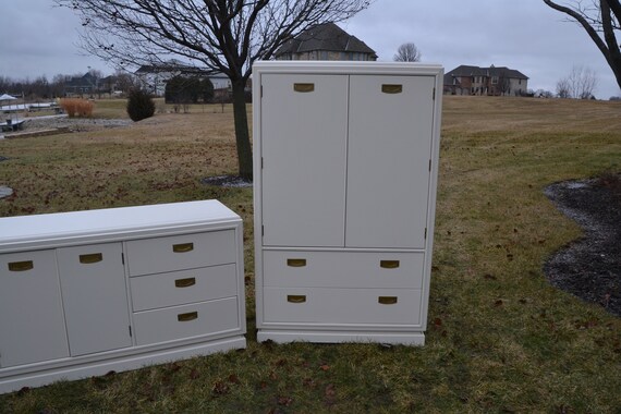 Campaign Bedroom Set 3 Piece Dresser Armoire Chest Etsy