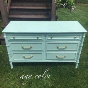 Faux Bamboo dresser . Customize available