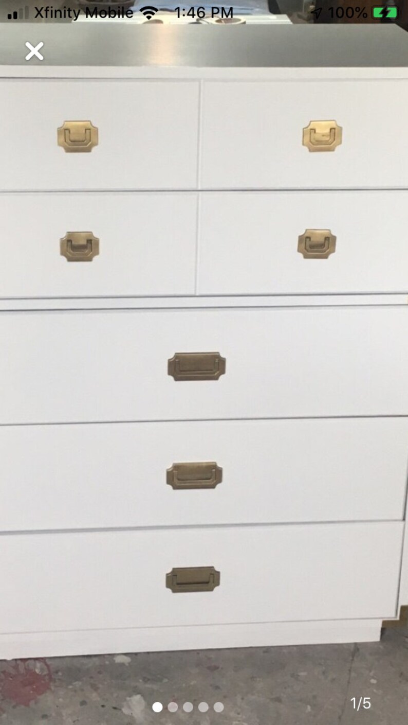 Campaign Dresser Finished in White or Customize - Etsy