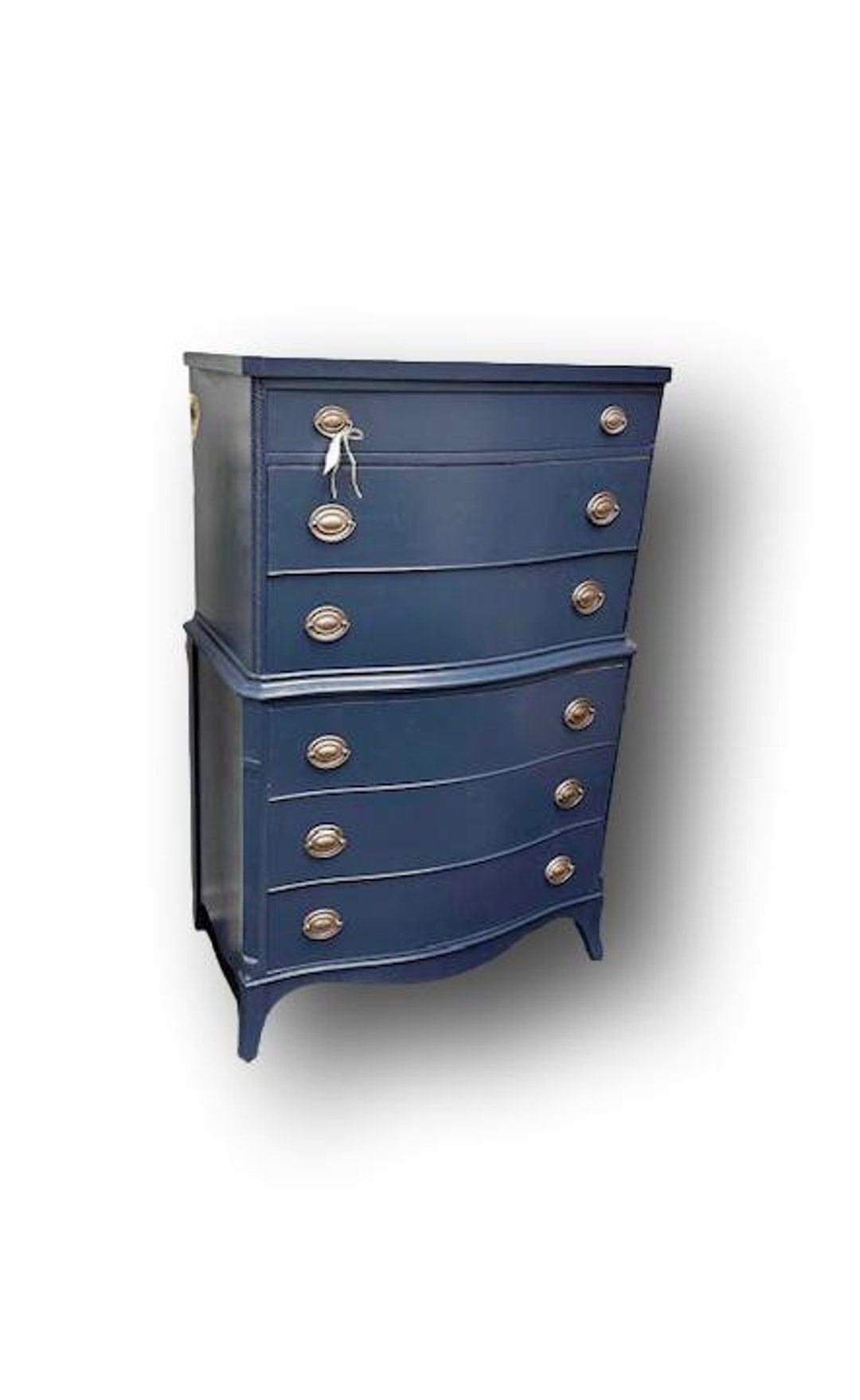 Highboy / Bedroom Dresser Navy Hepplewhite Etsy