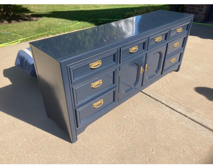 navy blue lacquer dresser Navy Lacquer Dresser Thomasville
