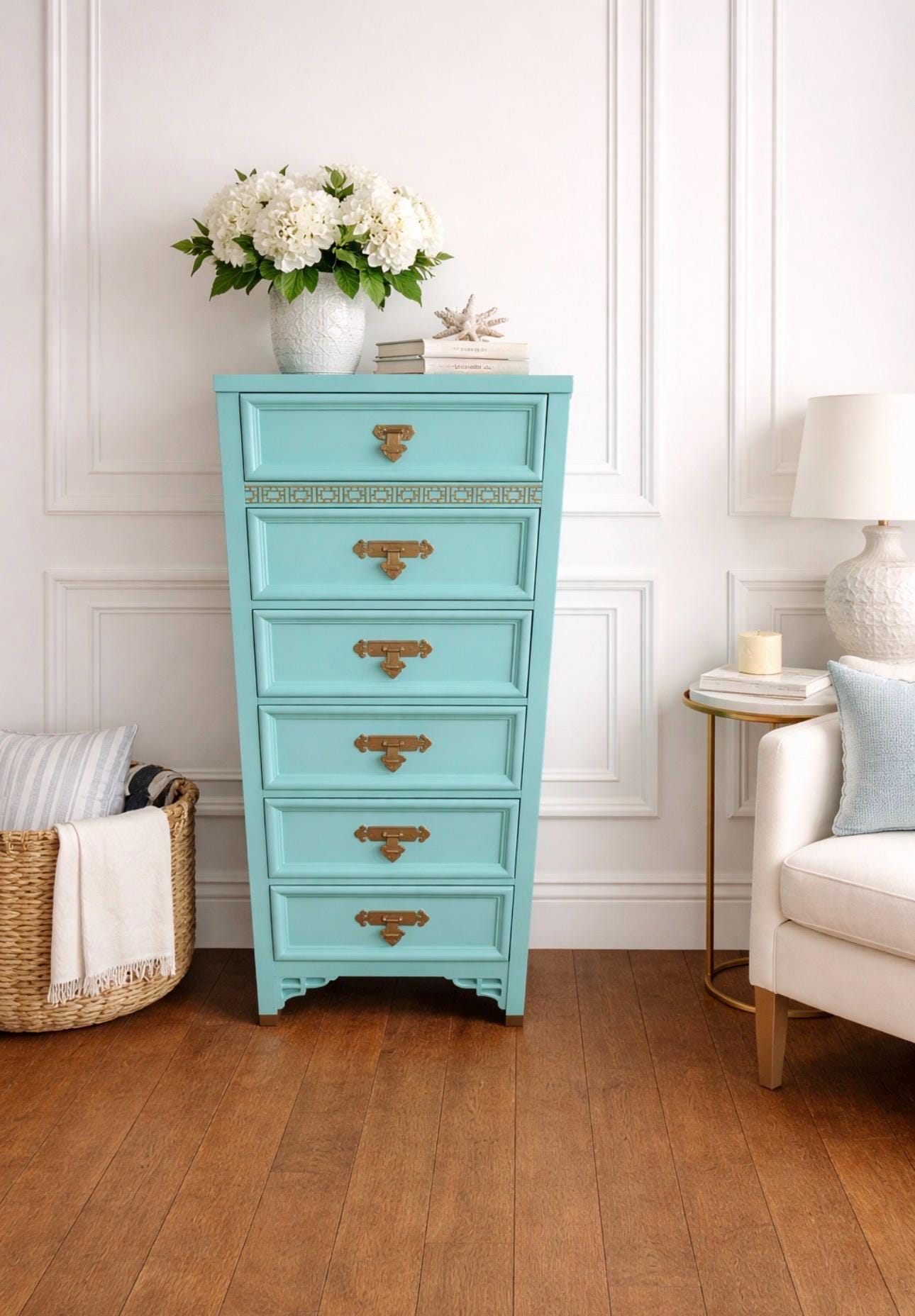 Lingerie Chest . Shangri La by Dixie Lacquered . Matching Dressers