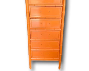 Henry link faux bamboo lingerie chest " customize color"