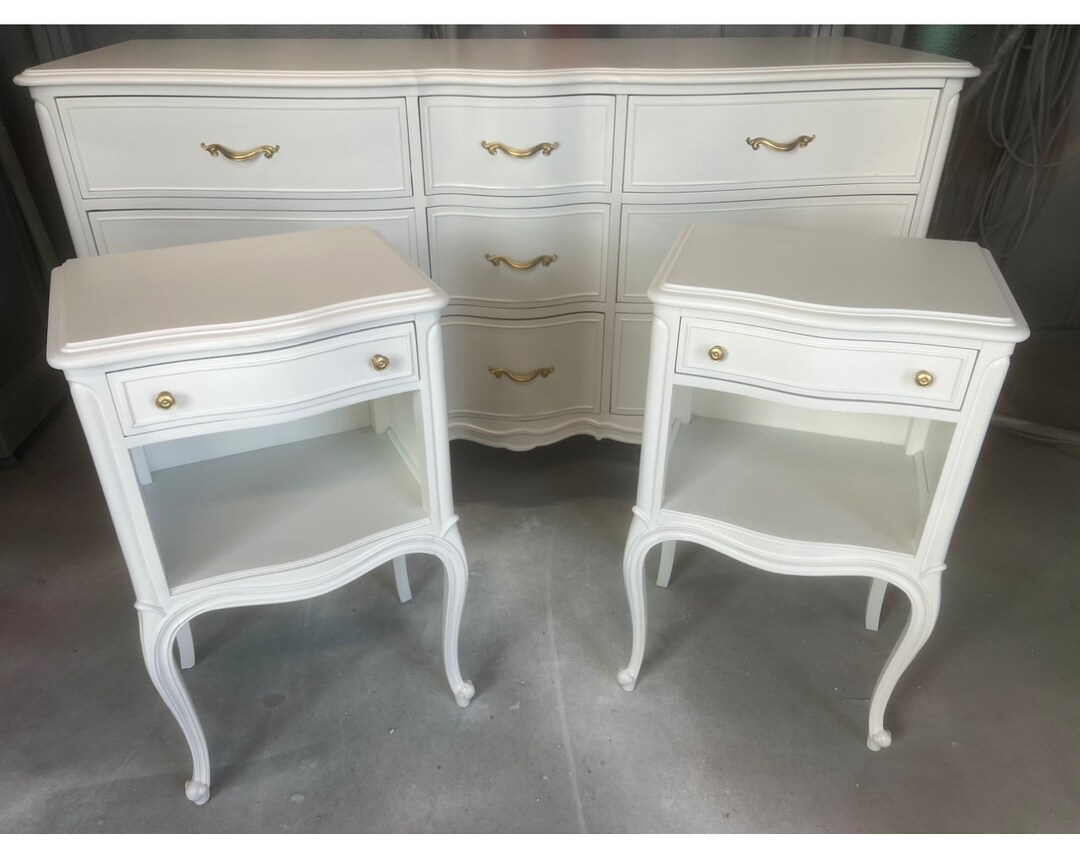 French Drexel Touraine Dresser and Nightstand in Any Color - Etsy