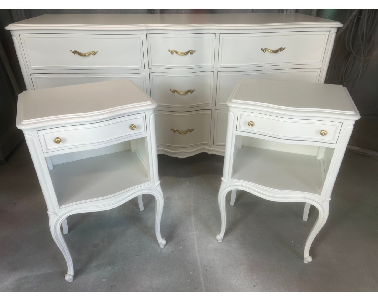 French Drexel touraine dresser and nightstand in any color