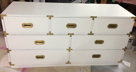 Campaign Dresser Brass Hardware Customize Etsy