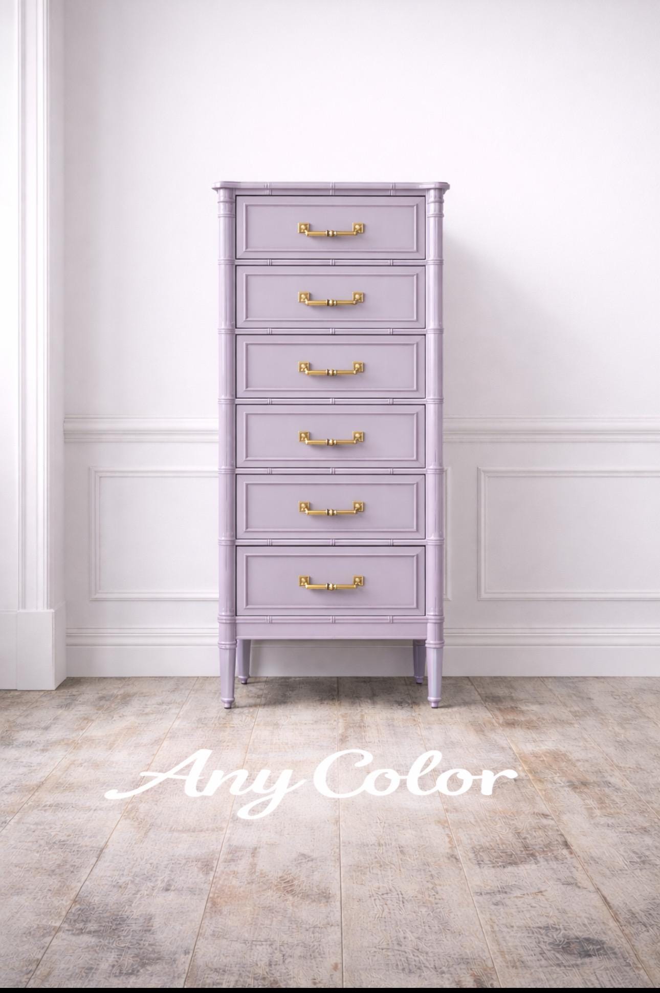 Henry Link Faux Bamboo Lingerie Chest Customize in Any Color - Etsy