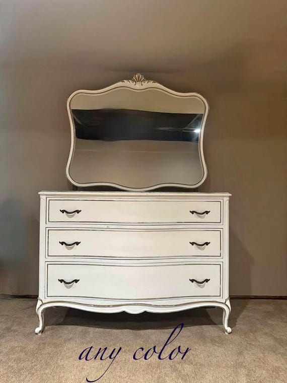 Drexel Touraine Dresser and Mirror in Any Color - Etsy