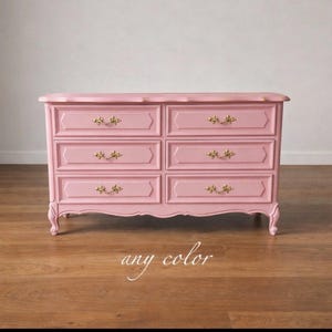 French 6 Drawer dresser ask about custom color