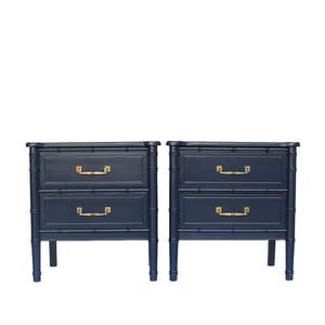 SOLD pair of Henry link nightstands