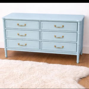 Faux Bamboo Henry Link 6 Drawer Dressers - Etsy