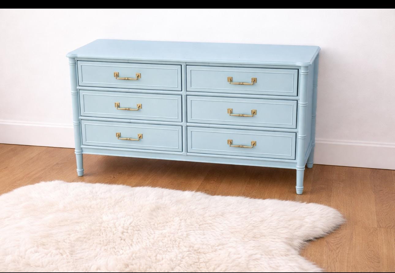 Faux Bamboo Henry Link 6 Drawer Dressers - Etsy