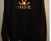 Chanel Gold Logo Comfy Sweatshirt