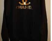 Chanel Gold Logo Comfy Sweatshirt