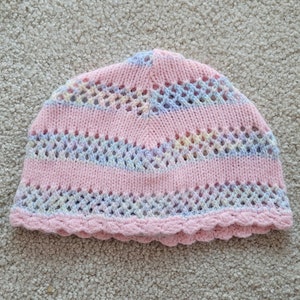 Guess Baby Knit Hat with Crochet Trim - Vintage