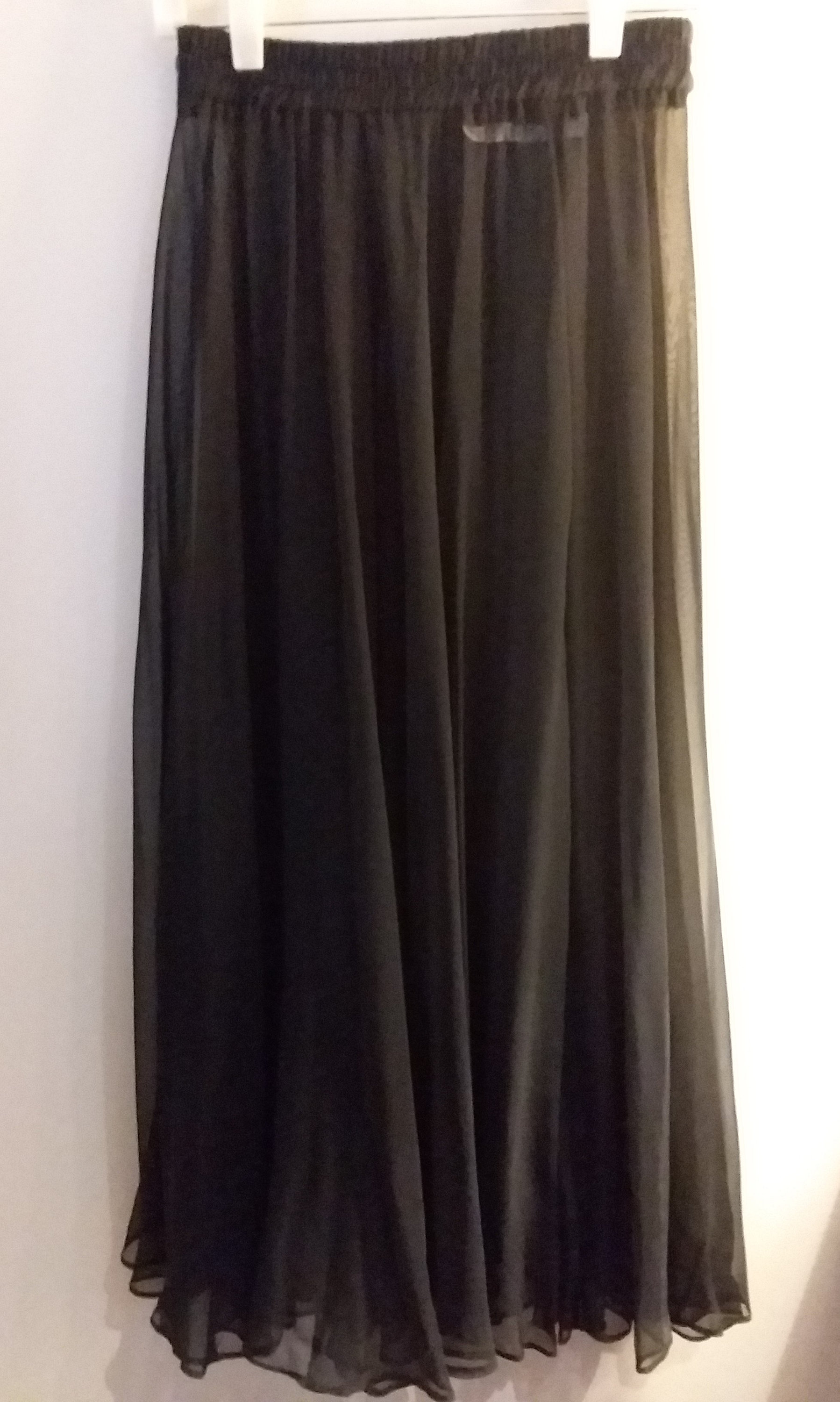 The Limited Black Sheer Full Skirt W/out Lining - Vintage The Limited Black Sheer Full Skirt W/out Lining - Vintage