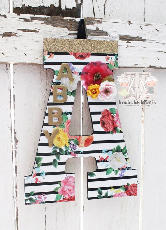 Kate spade nursery decor Kate spade nursery Black and white Etsy