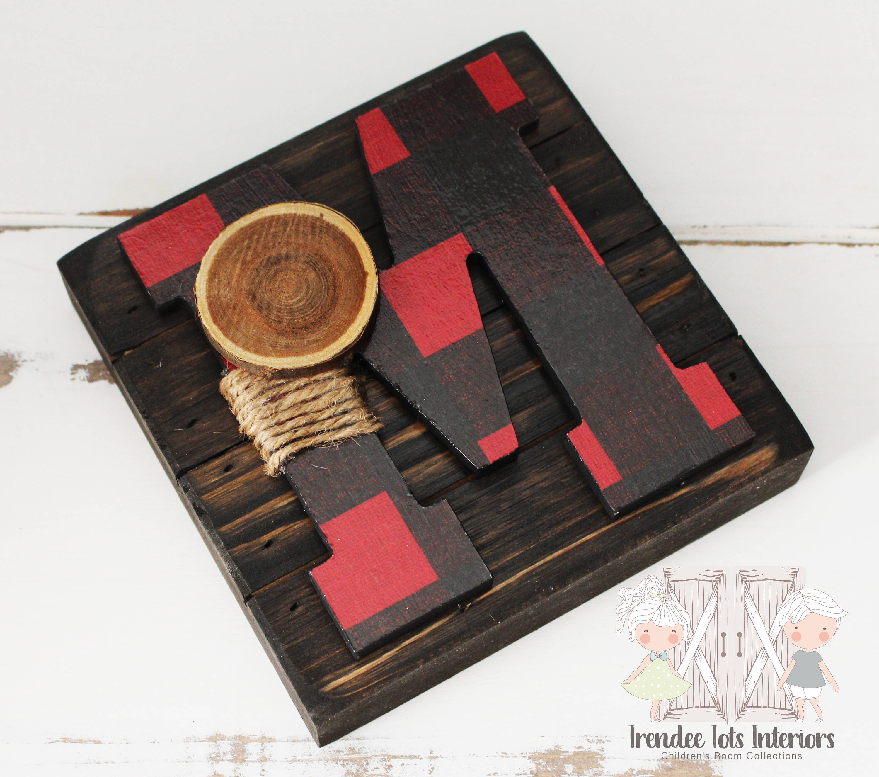 Red buffalo plaid nursery decor Red buffalo plaid Buffalo Etsy