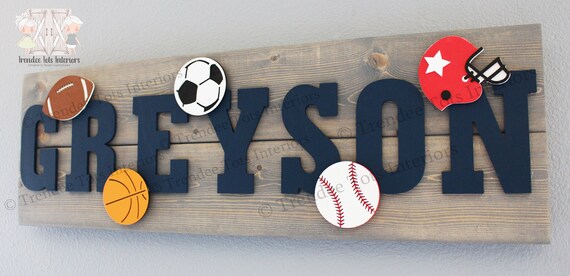 sports nursery decor