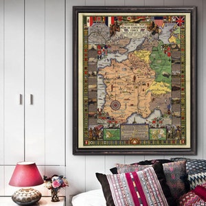 vintage Atlanta reprint 4 largeXL sizes up to 30x40 in 3 color choices comes unframed 1887 Atlanta map reprint
