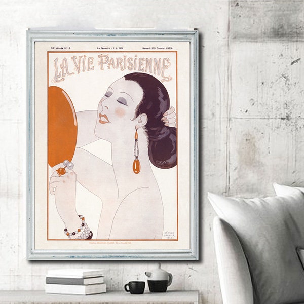 Extra-large La Vie Parisienne Reprint -Art Deco French Fashion - Jazz Age - 6 large/XL sizes up to 30"x40" - comes UNFRAMED - LVP12