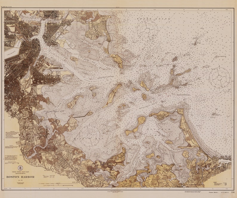 1923 Boston Harbor Map Reprint - Il 794xN.1982332861 8d50