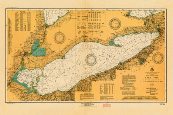 Lake Erie Nautical Chart