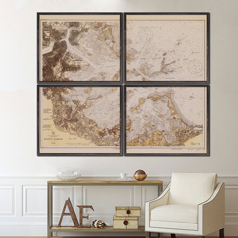 1923 Boston Harbor Map Reprint - Il 794xN.1986209913 1l3c
