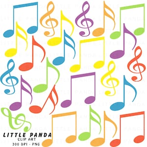 Musik Notes Digital Clip Art-Personal and Commercial Use-Instant Download-C67