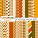 Thanksgiving Digital Scrapbook Papers 24 jpg files 12 x 12 - Instant Download - D377 