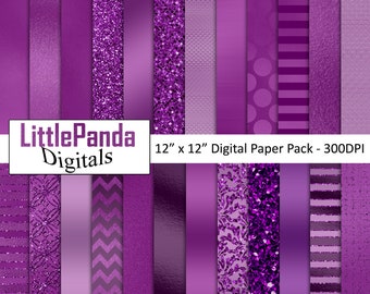 Púrpura foil metalizado brillo digital papel texturas de lujo púrpura foil comercial uso Scrapbook papel brillo púrpura rayas D568