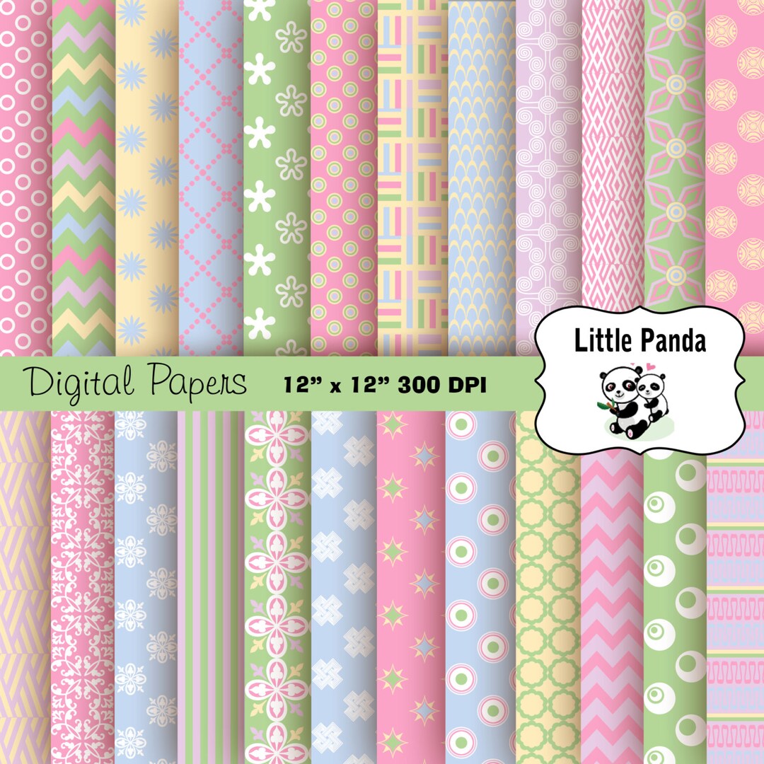Easter Digital Paper Pack 24 Jpg Files 12 X 12 - Instant Download ...