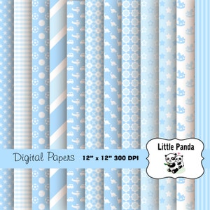 Bambino ragazzo carta digitale - Digital Scrapbooking - Download immediato - D225