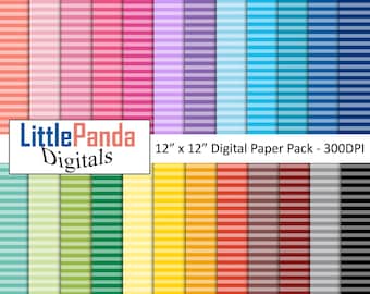 May include: A digital paper pack with 30 different striped patterns in various colors. Each pattern is 12 inches by 12 inches and 300 DPI. The pack is designed by LittlePanda Digitals.