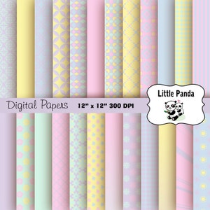 Ostern Digital Paper Pack 24 Jpg Dateien 12 x 12 - sofortiger Download - D271