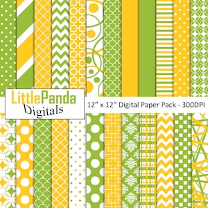 Grüne und gelbe Papier, Scrapbook Papiere, Tapeten, Hintergrund, kommerzielle Nutzung - D463