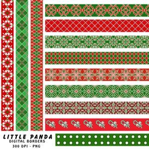 Weihnachten digitale Grenzen - Instant-Download - D182