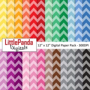 Chevron digitales Papier, Chevron Hintergrund, Chevron Patter, Papier Handwerk, diy Einladungen, Regenbogenfarben, kommerzielle Nutzung D722