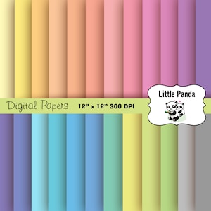 Solid Pastel Colors Digital Paper Pack. Pastel Plain Backgrounds. Soft  Colors Papers Baby Digital Scrapbook Instant Download -  Singapore