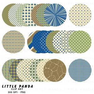 Father&#39;s Day Circles Digital Clip Art - Personal and Commercial Use - Instant Download - C278