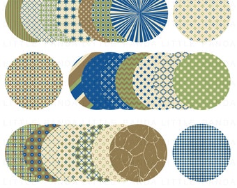 Father's Day Circles Digital Clip Art - Personal and Commercial Use - Instant Download - C278