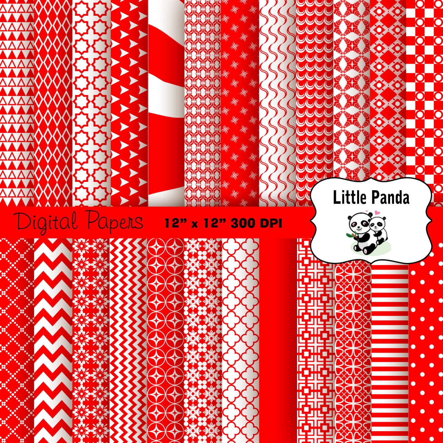 Red White Wallpaper - Etsy Red White Wallpaper - Etsy