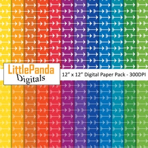 Pfeile digitale Papier primär Farben Scrapbook Seiten Papier Handwerk Pfeil Planer Hintergrund Hintergrund sofort Download kommerzielle Nutzung D606
