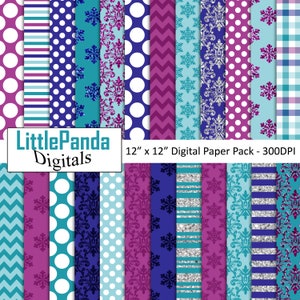 Carta digitale congelata, carta da grata congelata, uso commerciale, glitter, pois, damasco, strisce, sfondi di festa congelati D760
