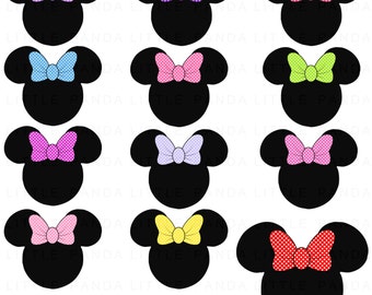 Minnie Mouse Digital Clip Art - Personal and Commercial Use - Instant Download - D334