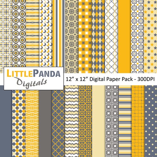 Solid Digital Paper Pack Scrapbook Papers 24 Jpg Files 12 X - Etsy