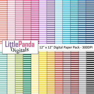 Papel digital listrado, papéis de scrapbook, papel de parede, fundo, uso comercial - D457