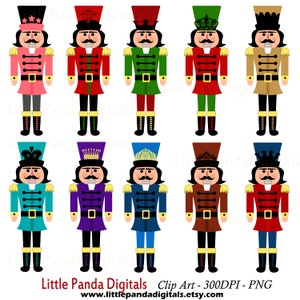 Clipart de quebra-nozes, clipart de quebra-nozes de férias, clipart de Natal, clipart de soldado, uso comercial, download instantâneo - D486