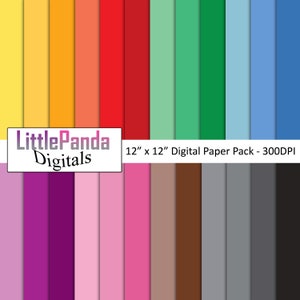 Les couleurs pleines d'arc-en-ciel numérique s'artant le papier de scrapbooking de papier artisanat des couleurs simples d'utilisation commerciale de fond de base D619