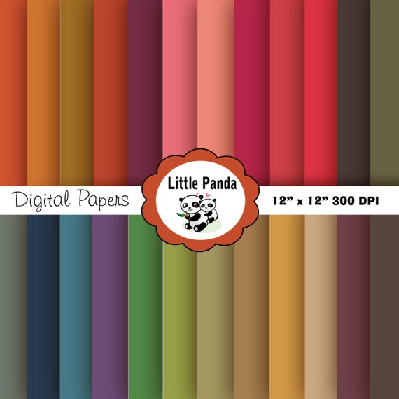 Fall Digital Scrapbooking Papers 24 jpg files 12 x 12 - Instant Download - D155